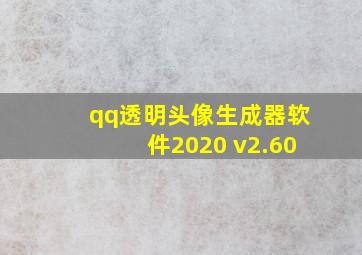 qq透明头像生成器软件2020 v2.60